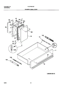 11 - Drawer / Small Door parts for Frigidaire Range PLCF489CCB from AppliancePartsPros.com