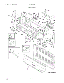 03 - Backguard parts for Frigidaire Range PGLEF385EC4 from AppliancePartsPros.com