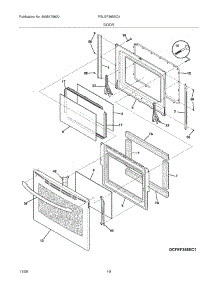 09 - Door parts for Frigidaire Range PGLEF385EC4 from AppliancePartsPros.com