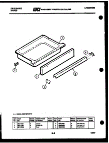 04 - Drawer Parts parts for Frigidaire Range REG438QME0 from AppliancePartsPros.com