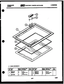 05 - Cooktop Frame Parts parts for Frigidaire Range REG438QME0 from AppliancePartsPros.com