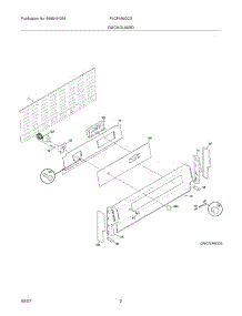 03 - Backguard parts for Frigidaire Range PLCF489CCG from AppliancePartsPros.com