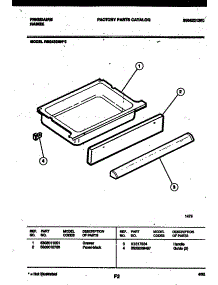 06 - Drawer Parts parts for Frigidaire Range REG433MNW3 from AppliancePartsPros.com