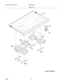 07 - Maintop parts for Frigidaire Range PLEF489CCE from AppliancePartsPros.com
