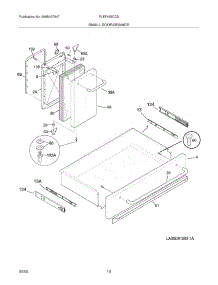 09 - Drawer / Small Door parts for Frigidaire Range PLEF489CCE from AppliancePartsPros.com
