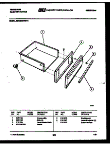 08 - Drawer Parts parts for Frigidaire Range REG638BNW2 from AppliancePartsPros.com
