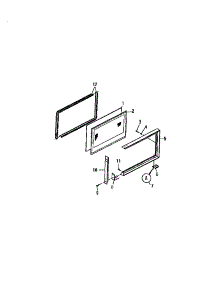 10 - Upper Oven Door, Panels parts for Frigidaire Range REG638MH5 from AppliancePartsPros.com