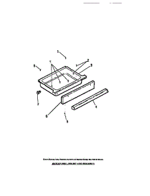 11 - Storage Drawer parts for Frigidaire Range REGS36BCL2 from AppliancePartsPros.com