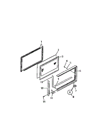 10 - Upper Oven Door, Panels parts for Frigidaire Range REG638ML7 from AppliancePartsPros.com
