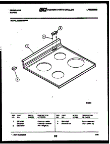 03 - Cooktop Parts parts for Frigidaire Range RES34BNL1 from AppliancePartsPros.com