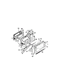 08 - Lower Oven Door, Panels parts for Frigidaire Range REG638MCH5 from AppliancePartsPros.com