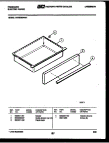 05 - Drawer Parts parts for Frigidaire Range REGS38BNL1 from AppliancePartsPros.com