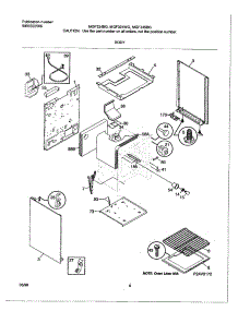 04 - Body parts for Frigidaire Range MGF345BGWD from AppliancePartsPros.com