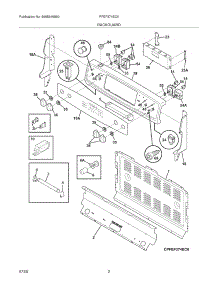 03 - Backguard parts for Frigidaire Range PFEF374EC6 from AppliancePartsPros.com