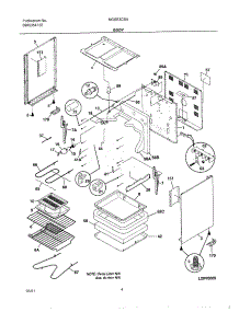 05 - Body parts for Frigidaire Range NGSE3CSASA from AppliancePartsPros.com