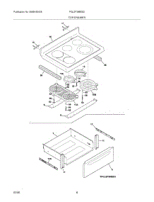 07 - Top / Drawer parts for Frigidaire Range PGLEF388ES2 from AppliancePartsPros.com