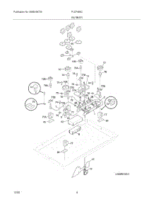 05 - Burner parts for Frigidaire Range PLCF489CCF from AppliancePartsPros.com