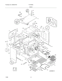 07 - Body parts for Frigidaire Range PLCF489CCE from AppliancePartsPros.com