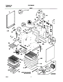 05 - Body parts for Frigidaire Range PLEF398ACB from AppliancePartsPros.com