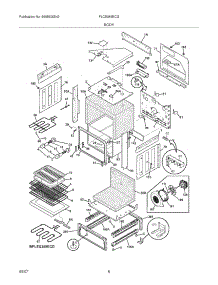 07 - Body parts for Frigidaire Range PLCS389ECG from AppliancePartsPros.com