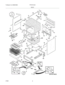 05 - Body parts for Frigidaire Range PFEF374EC6 from AppliancePartsPros.com