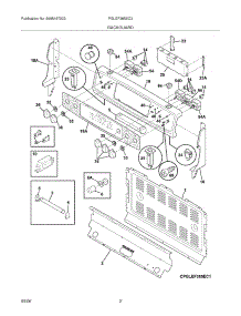 03 - Backguard parts for Frigidaire Range PGLEF385EC3 from AppliancePartsPros.com