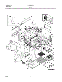 05 - Body parts for Frigidaire Range PLES389CCA from AppliancePartsPros.com