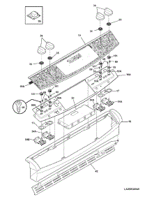 03 - Backguard parts for Frigidaire Range PLES389ECE from AppliancePartsPros.com