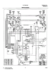 11 - Wiring Diagram parts for Frigidaire Range PLEF398CCB from AppliancePartsPros.com