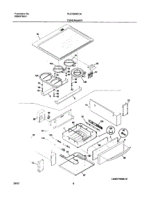 07 - Top / Drawer parts for Frigidaire Range PLES389CCA from AppliancePartsPros.com