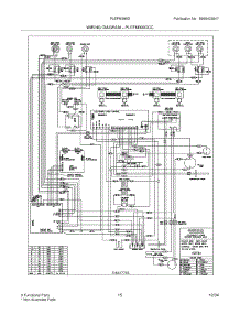 13 - Wiring Diagram parts for Frigidaire Range PLEFM399DCA from AppliancePartsPros.com