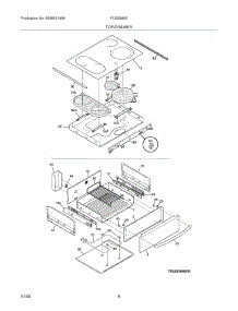 07 - Top / Drawer parts for Frigidaire Range PLES399ECH from AppliancePartsPros.com