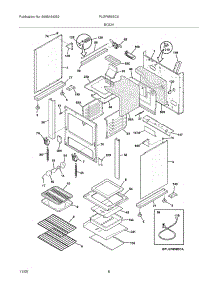 07 - Body parts for Frigidaire Range PLGF659ECA from AppliancePartsPros.com