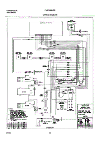 12 - Wiring Diagram parts for Frigidaire Range PLGF389ACD from AppliancePartsPros.com