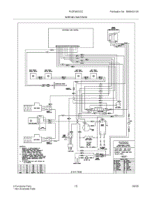 15 - Wiring Diagram parts for Frigidaire Range PLGF390DCC from AppliancePartsPros.com