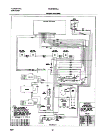12 - Wiring Diagram parts for Frigidaire Range PLGF389ACA from AppliancePartsPros.com