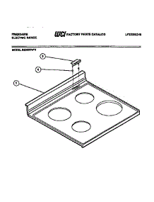 03 - Cook Top parts for Frigidaire Range R2000DL0 from AppliancePartsPros.com