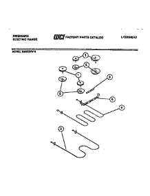 04 - Bake & Broil Elements parts for Frigidaire Range R2000DL0 from AppliancePartsPros.com