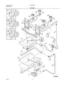 05 - Burner parts for Frigidaire Range GLGF366ABA from AppliancePartsPros.com