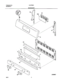 03 - Backguard parts for Frigidaire Range GLGF366AQB from AppliancePartsPros.com