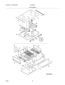 07 - Top / Drawer parts for Frigidaire Range GLES389FBE from AppliancePartsPros.com