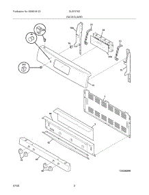 03 - Backguard parts for Frigidaire Range GLGF376DBK from AppliancePartsPros.com