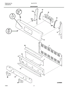 03 - Backguard parts for Frigidaire Range GLGF377CBB from AppliancePartsPros.com