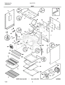 07 - Body parts for Frigidaire Range GLGF377CBB from AppliancePartsPros.com