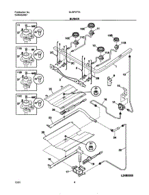 05 - Burner parts for Frigidaire Range GLGF377ASD from AppliancePartsPros.com
