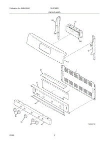 03 - Backguard parts for Frigidaire Range GLGF388DQC from AppliancePartsPros.com