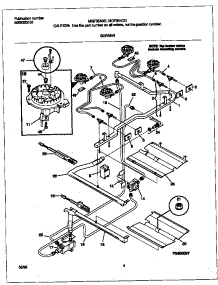 03 - Burner parts for Frigidaire Range MGF354CGSC from AppliancePartsPros.com