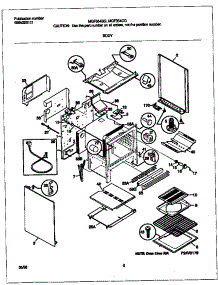 04 - Body parts for Frigidaire Range MGF354CGSC from AppliancePartsPros.com