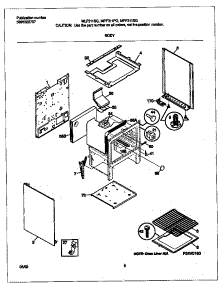 04 - Body parts for Frigidaire Range MPF311PGWD from AppliancePartsPros.com