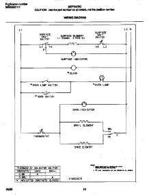 06 - Wiring Diagram parts for Frigidaire Range MEF342BGWC from AppliancePartsPros.com